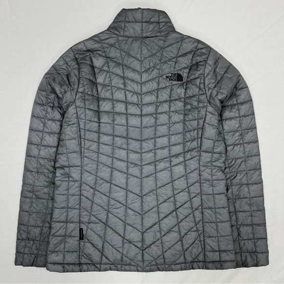 The North Face Thermoball Eco Puffer Jacket Coat Quilted Insulated Full Zip Gray - Picture 8 of 11